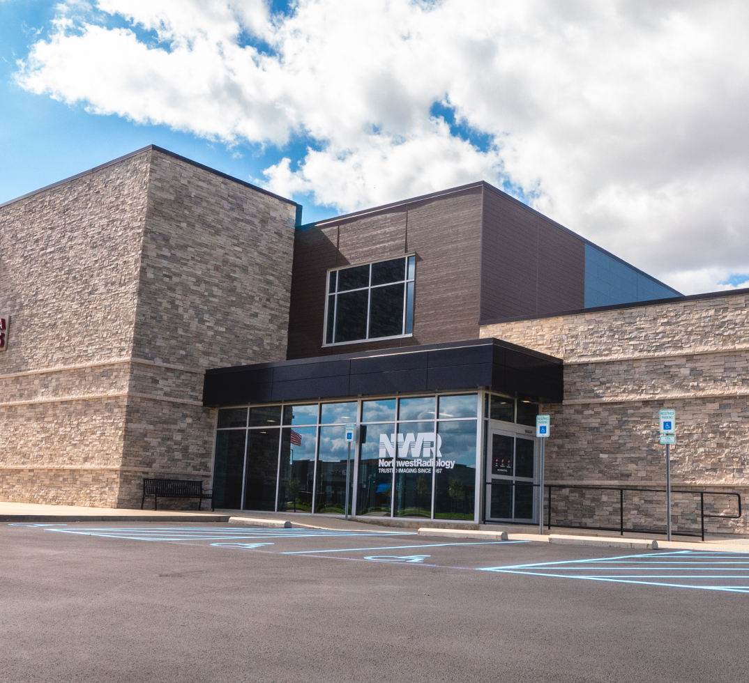 an image of the outside of the Northwest Radiology Building in Fishers